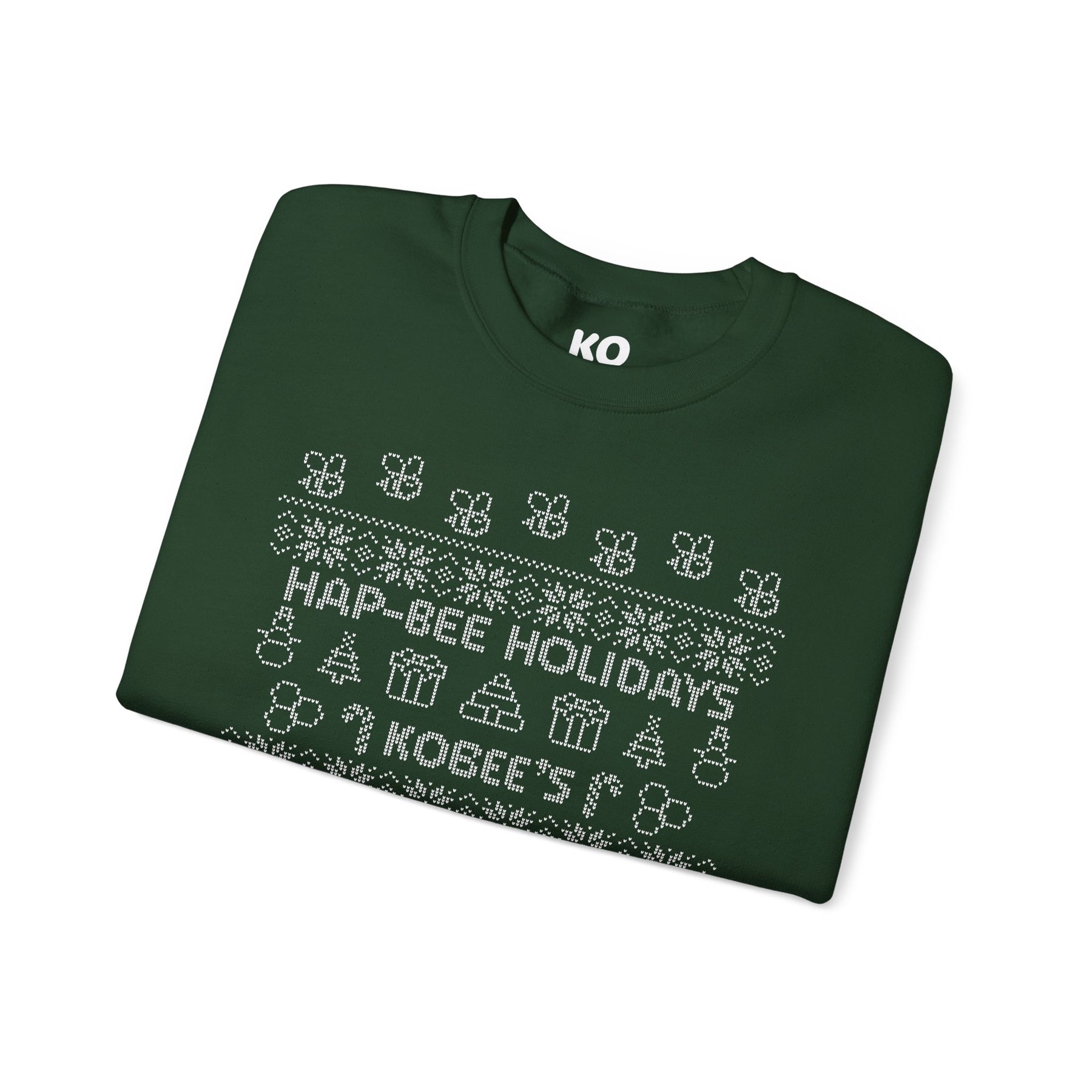 Unisex KOBEE'S - Festive Hap-Bee Holidays Crewneck Sweatshirt